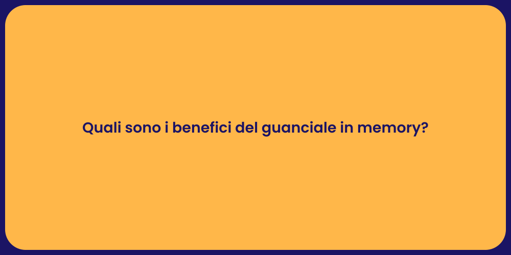 Quali sono i benefici del guanciale in memory?