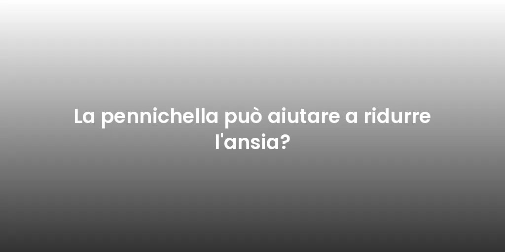 La pennichella può aiutare a ridurre l'ansia?
