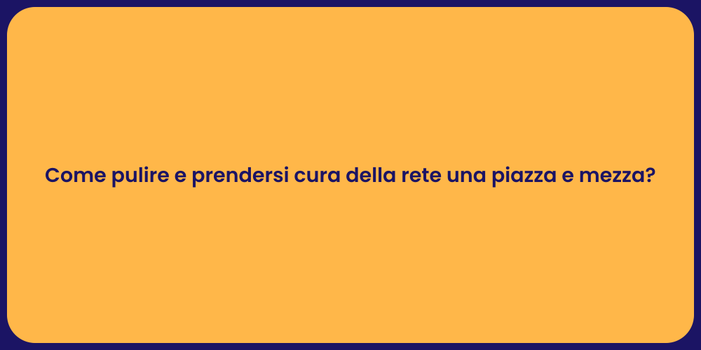 Guida alla pulizia della rete letto