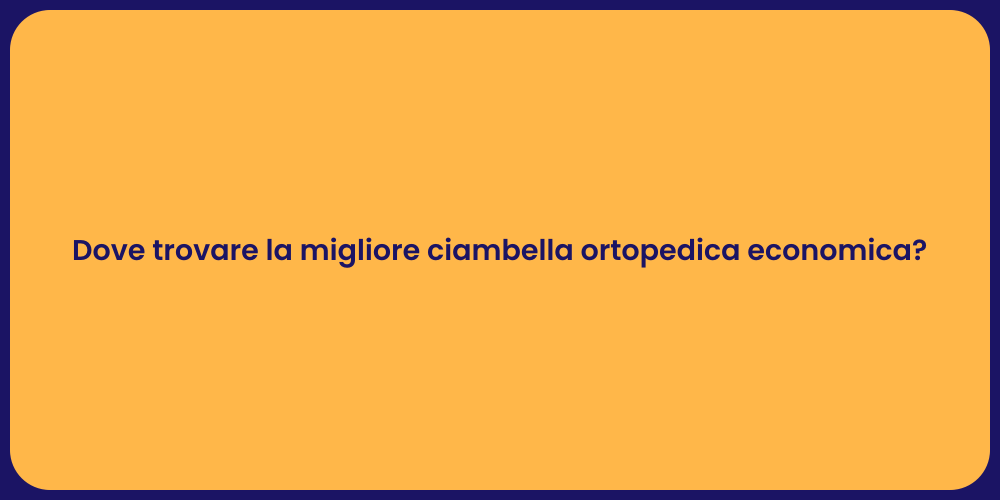 Dove trovare la migliore ciambella ortopedica economica?