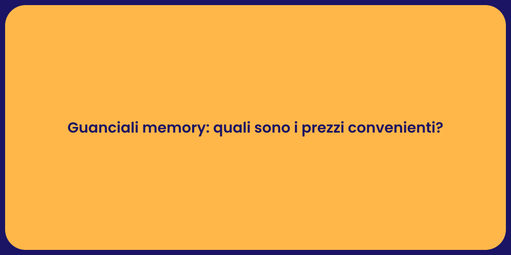 Guanciali Memory: vantaggi e costi