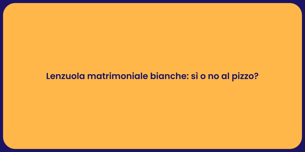Lenzuola matrimoniale bianche: sì o no al pizzo?