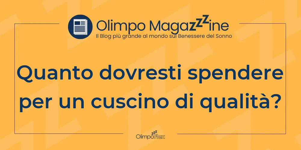Quanto dovresti spendere per un cuscino di qualità?