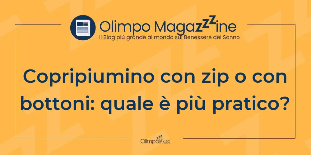 Copripiumino con zip o con bottoni: quale è più pratico?