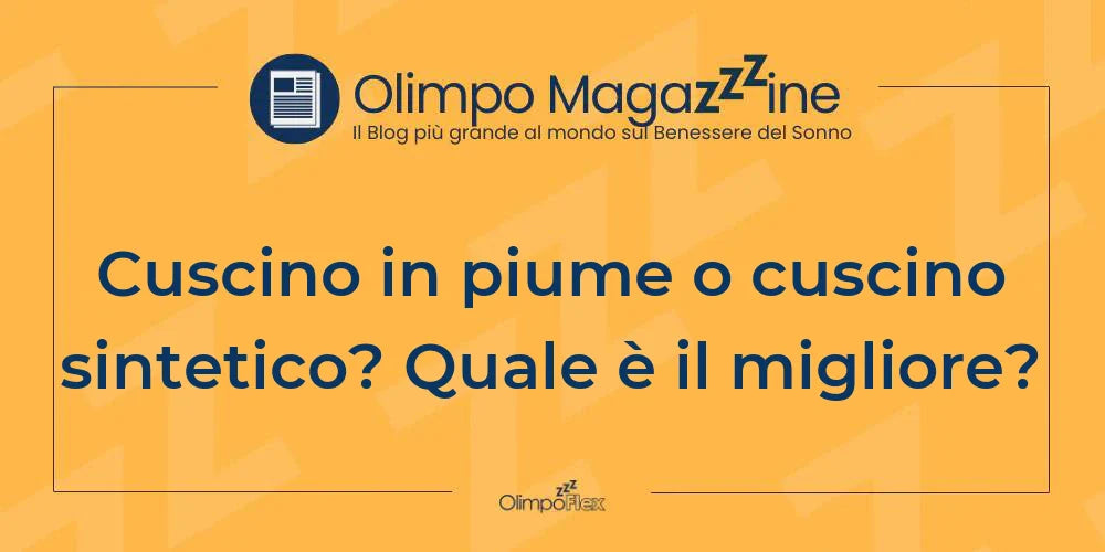 Cuscino in piume o cuscino sintetico? Quale è il migliore?