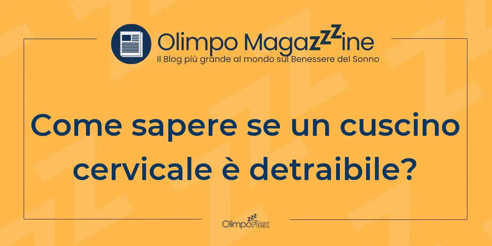 Come sapere se un cuscino cervicale è detraibile?