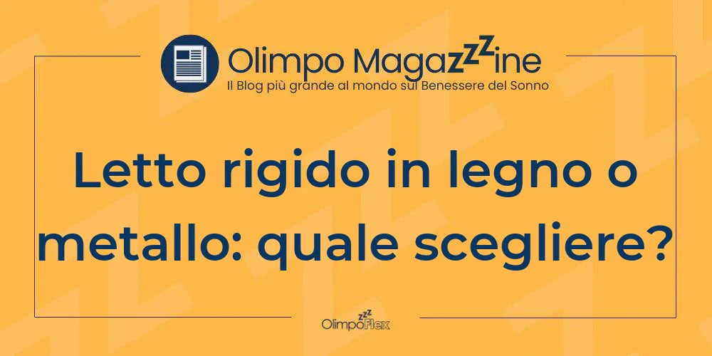 Letto rigido in legno o metallo: quale scegliere?
