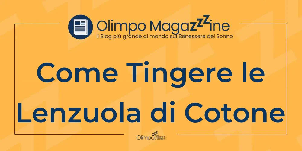 Come Tingere le Lenzuola di Cotone