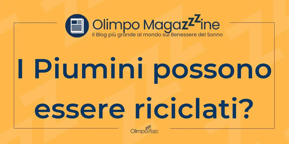 I Piumini possono essere riciclati?