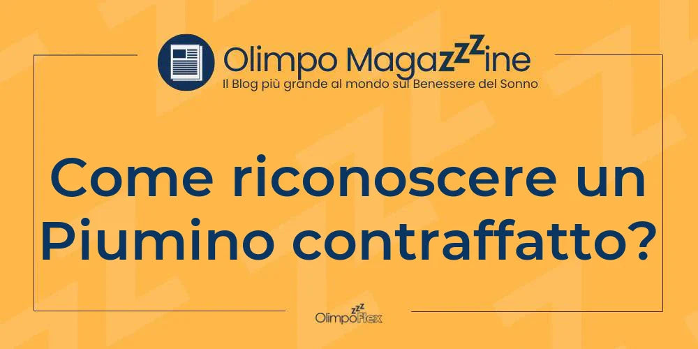 Come riconoscere un Piumino contraffatto?