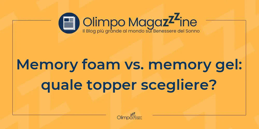 Memory foam vs. memory gel: quale topper scegliere?