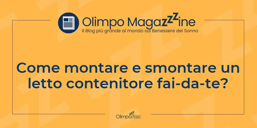 Come montare e smontare un letto contenitore fai-da-te?