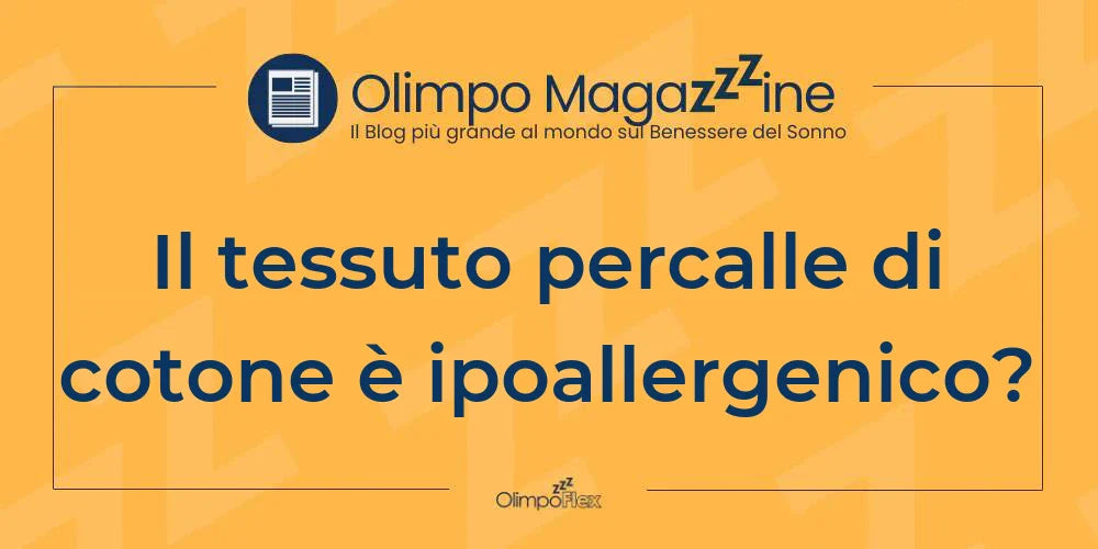 Il tessuto percalle di cotone è ipoallergenico?