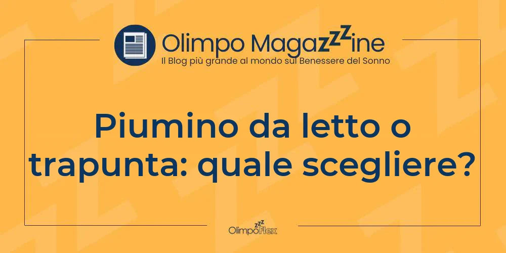 Piumino da letto o trapunta: quale scegliere?