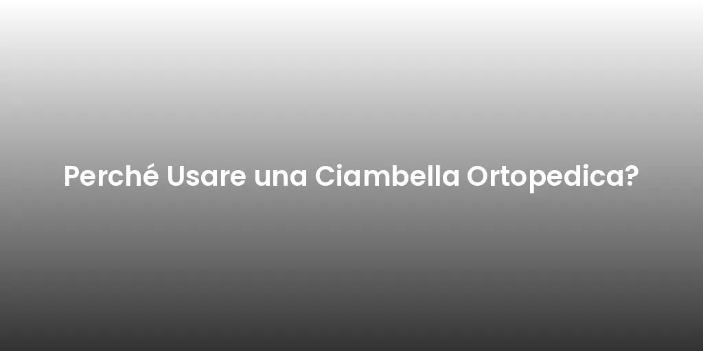 Perché Usare una Ciambella Ortopedica?