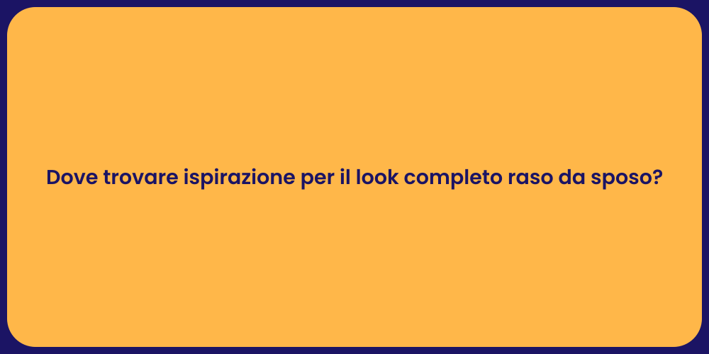 Look Completo Sposo per il Matrimonio