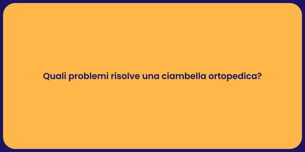 Quali problemi risolve una ciambella ortopedica?