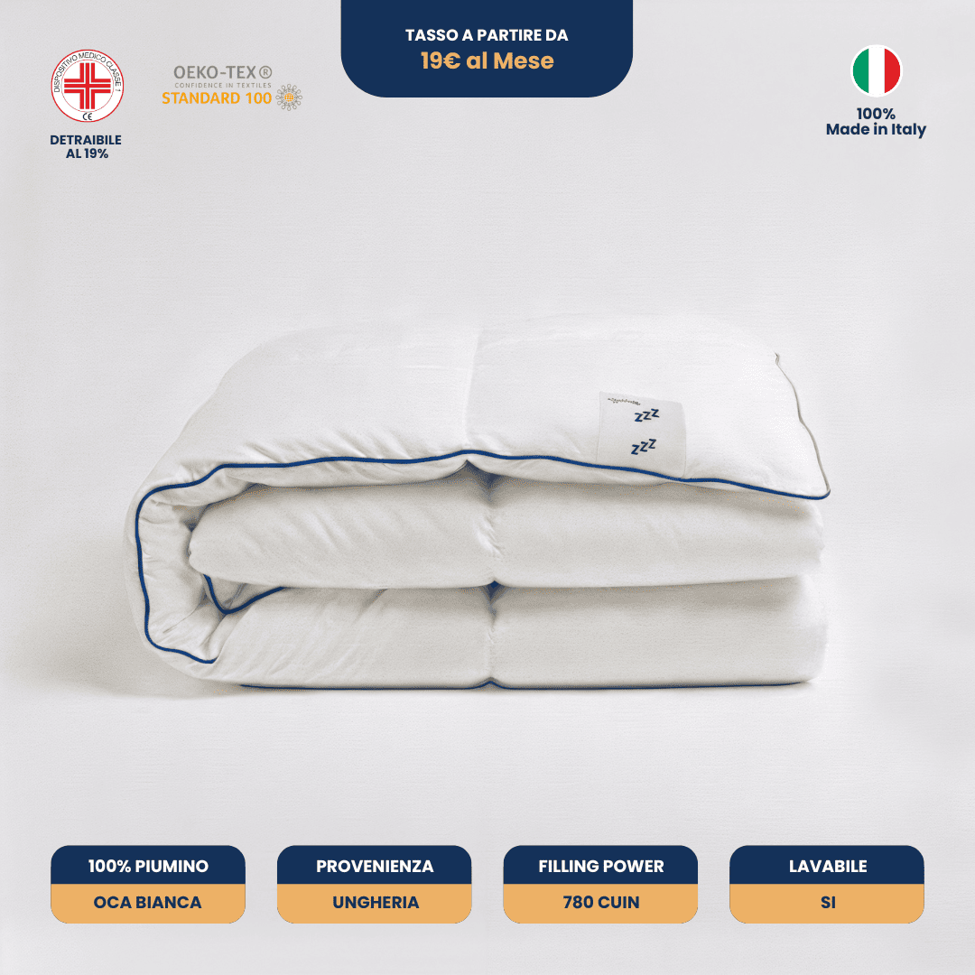 Piumino 300g - SCIROCCO – Leggero, Anallergico e Traspirante per Tutte le Stagioni