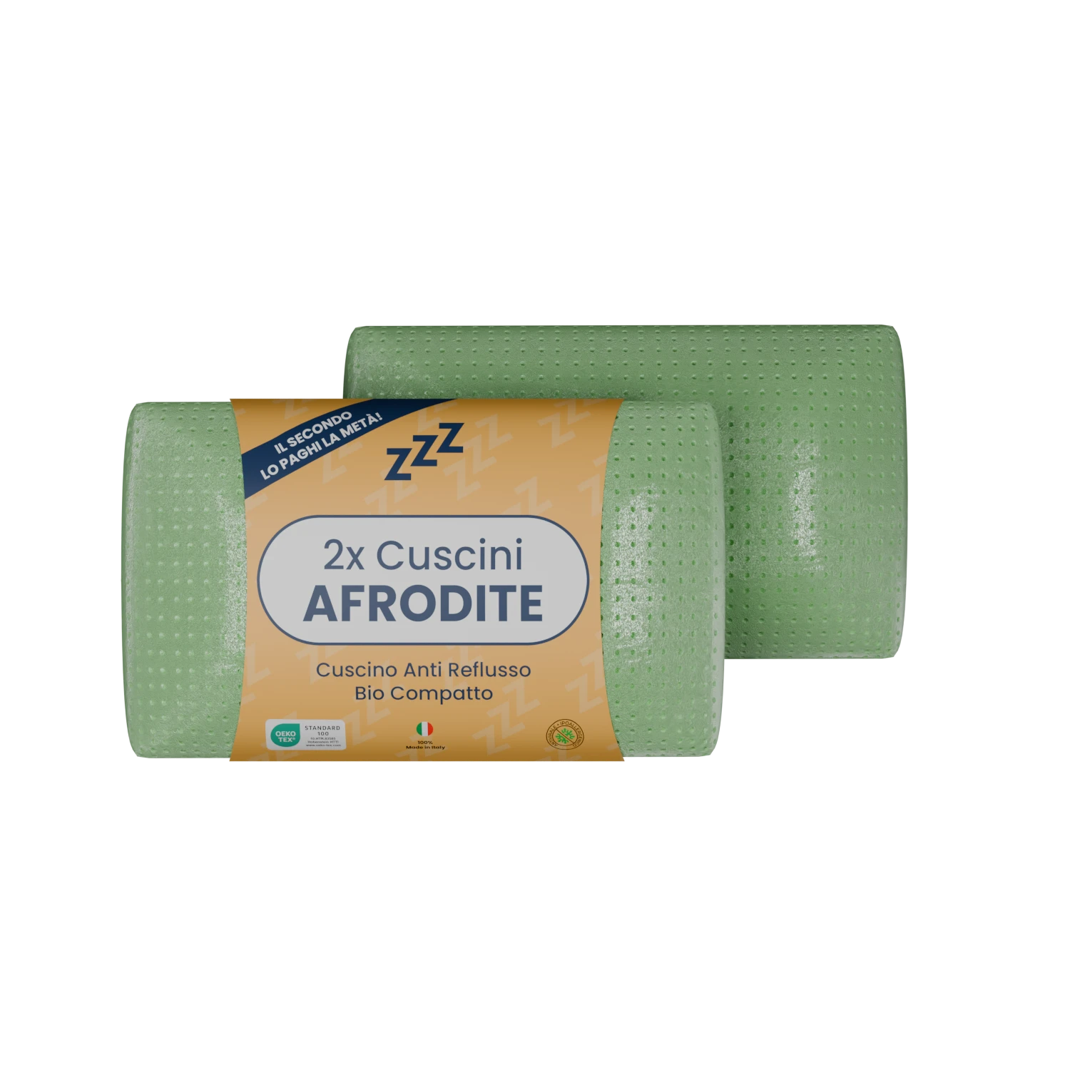 Coppia | Cuscino - AntiReflusso Bio - Compatto - Afrodite