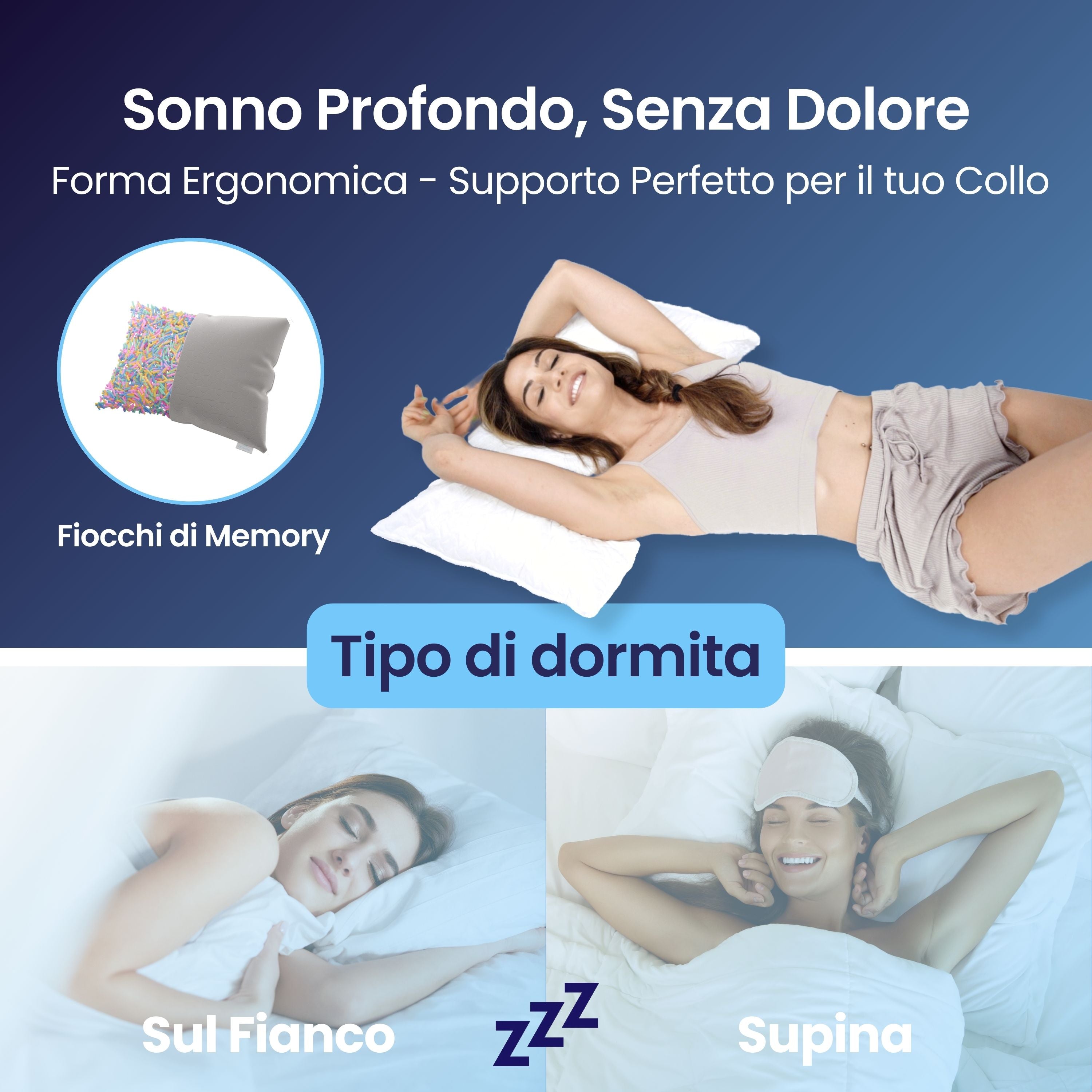 Cuscino - Più scelto - Dormi senza dolori - Glauco