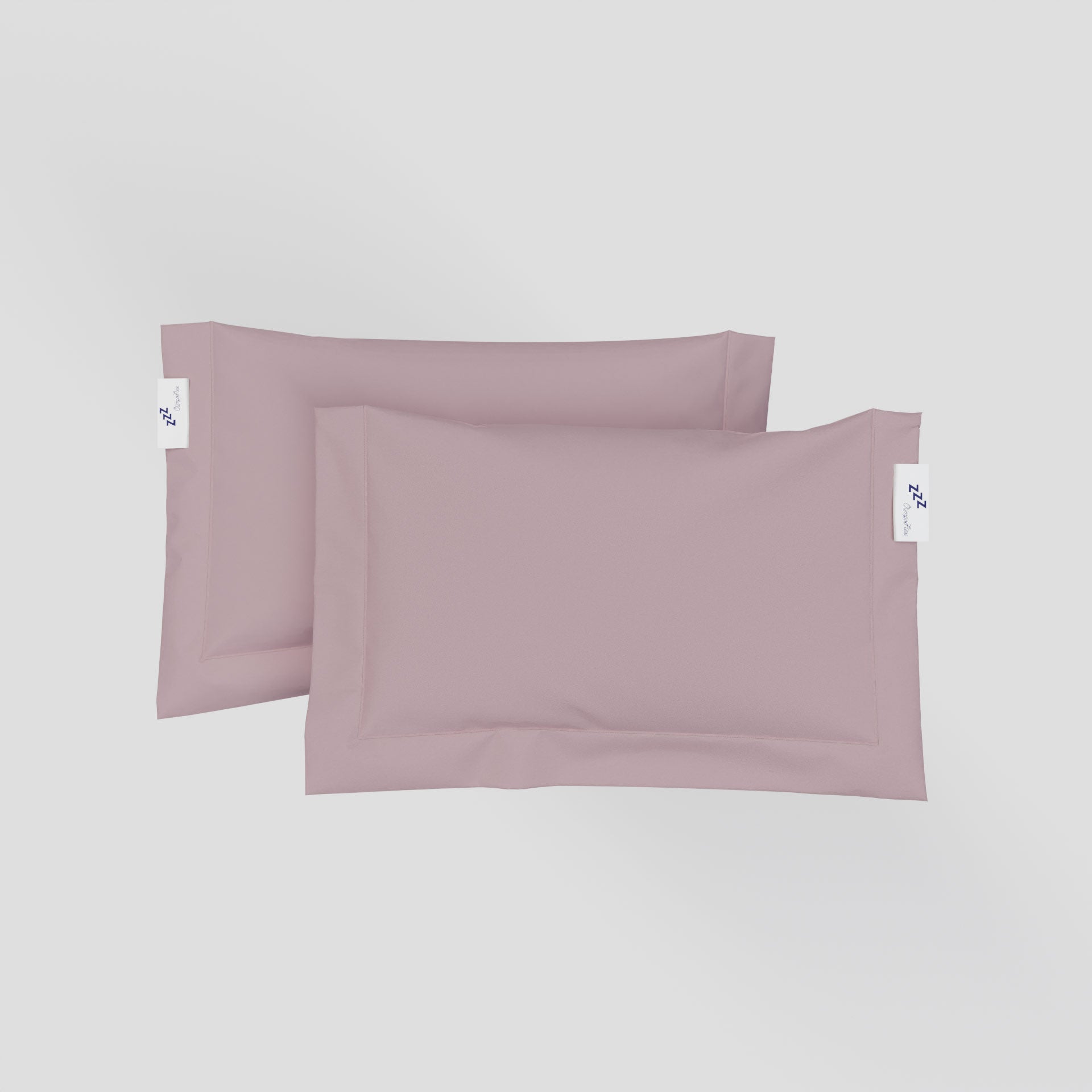 Federe Cuscino In Cotone Percalle Made In Italy - Coppia, 50x80 Cm, Bianco - Foto 8