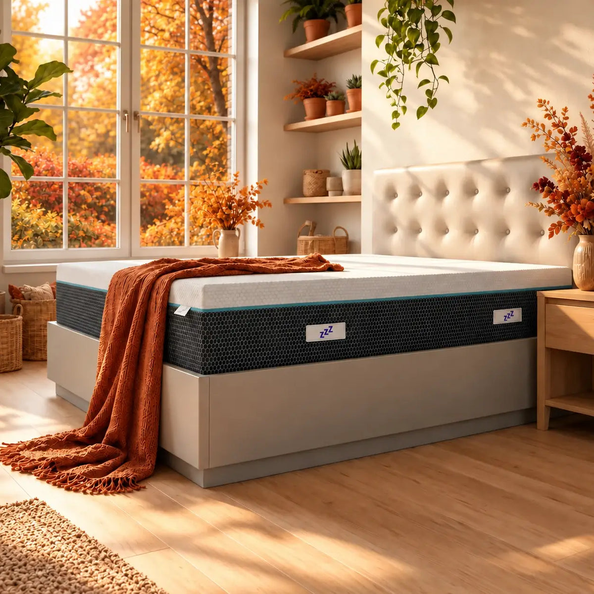 Materasso Memory Foam a due Strati con effetto massaggio Visir