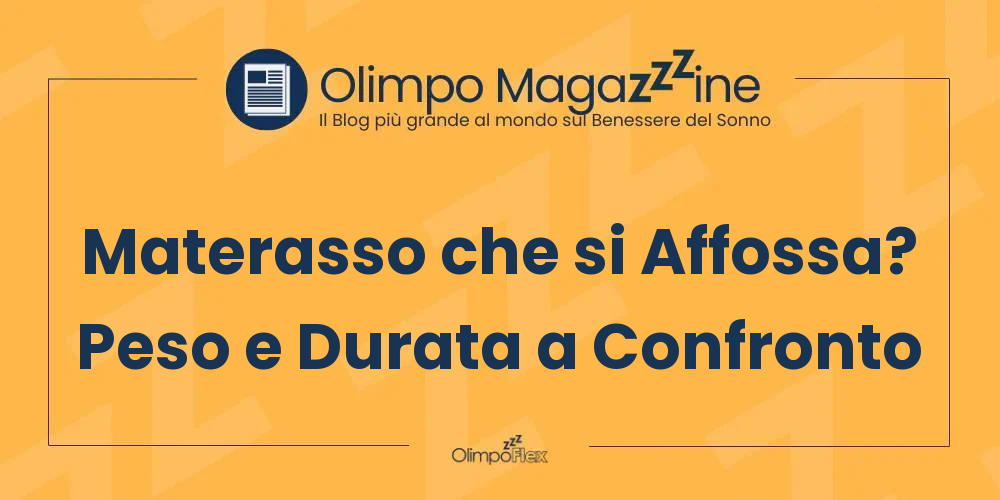 Materasso che si Affossa? Peso e Durata a Confronto
