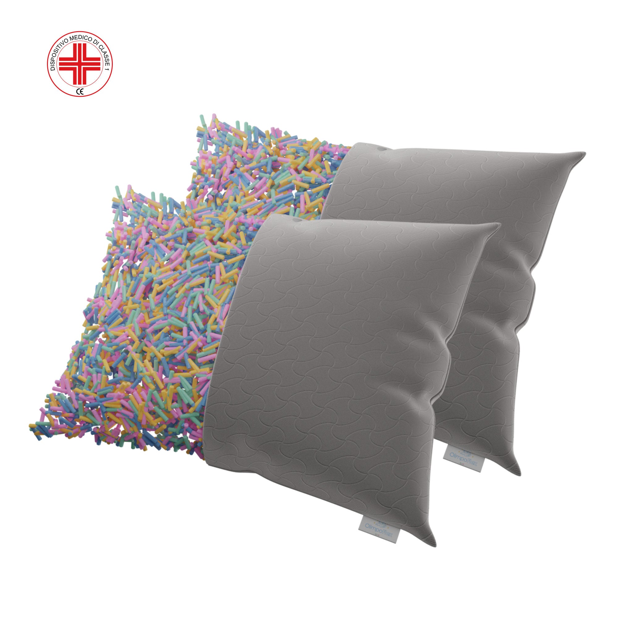 2 Cuscini Glauco in Memory Foam - Regalo