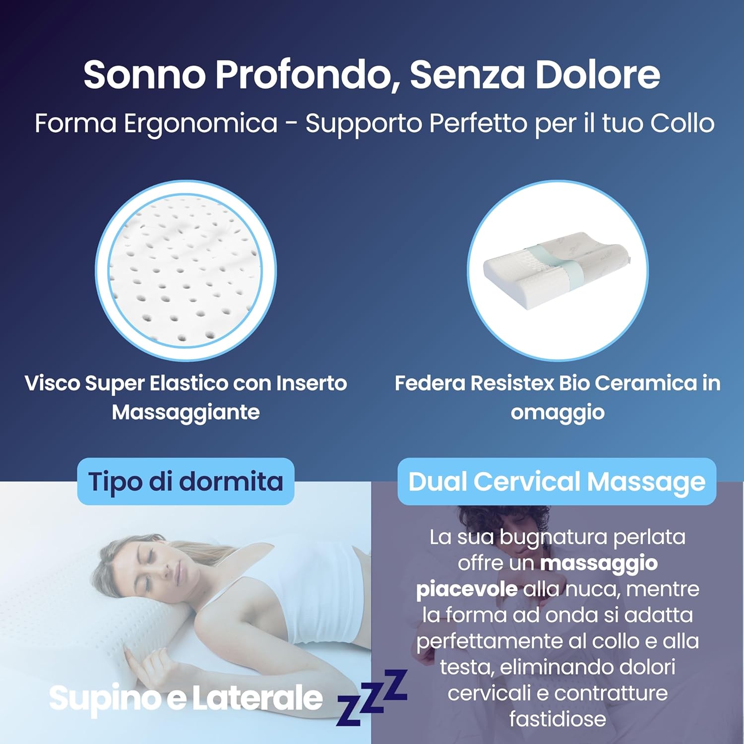 Coppia | Cuscino - Massaggiante - Cervicale - Stop al Dolore - Era